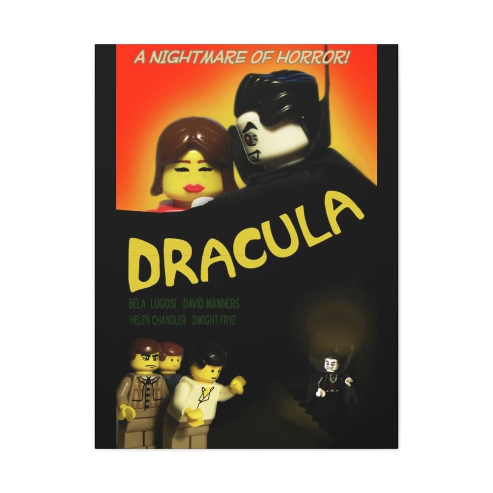 MOC NON LEGO Dracula LEGO Movie Wall Art Canvas Art With Backing.