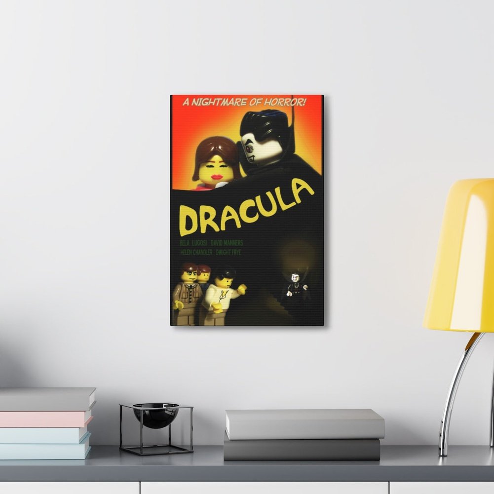 Dracula LEGO Movie Wall Art Canvas Art With Backing. Jurassic Bricks