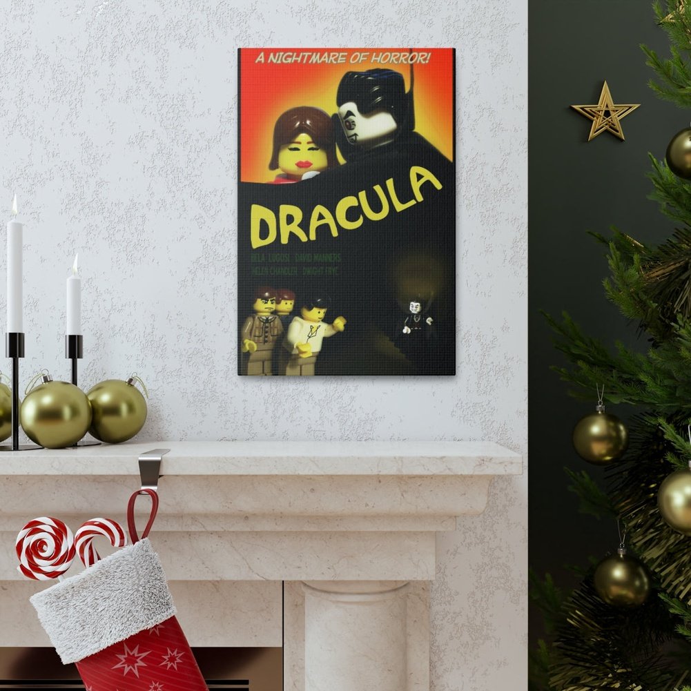 Dracula LEGO Movie Wall Art Canvas Art With Backing. Jurassic Bricks