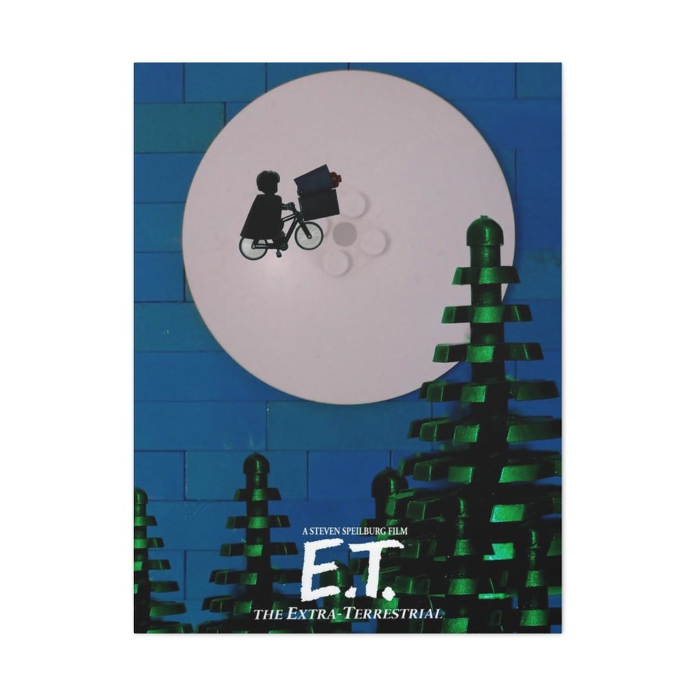 MOC NON LEGO E.T. LEGO Movie Wall Art Canvas Art With Backing.