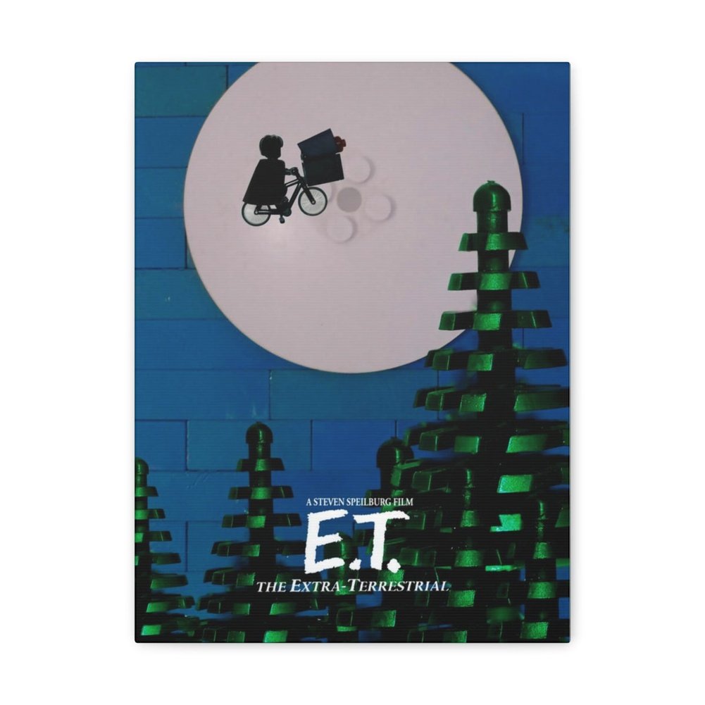 MOC NON LEGO E.T. LEGO Movie Wall Art Canvas Art With Backing.