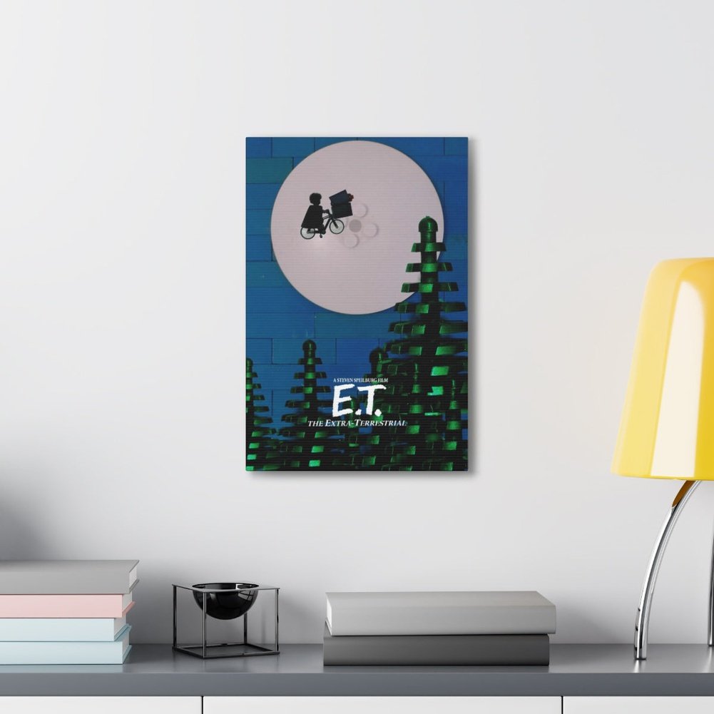 E.T. LEGO Movie Wall Art Canvas Art With Backing. Jurassic Bricks