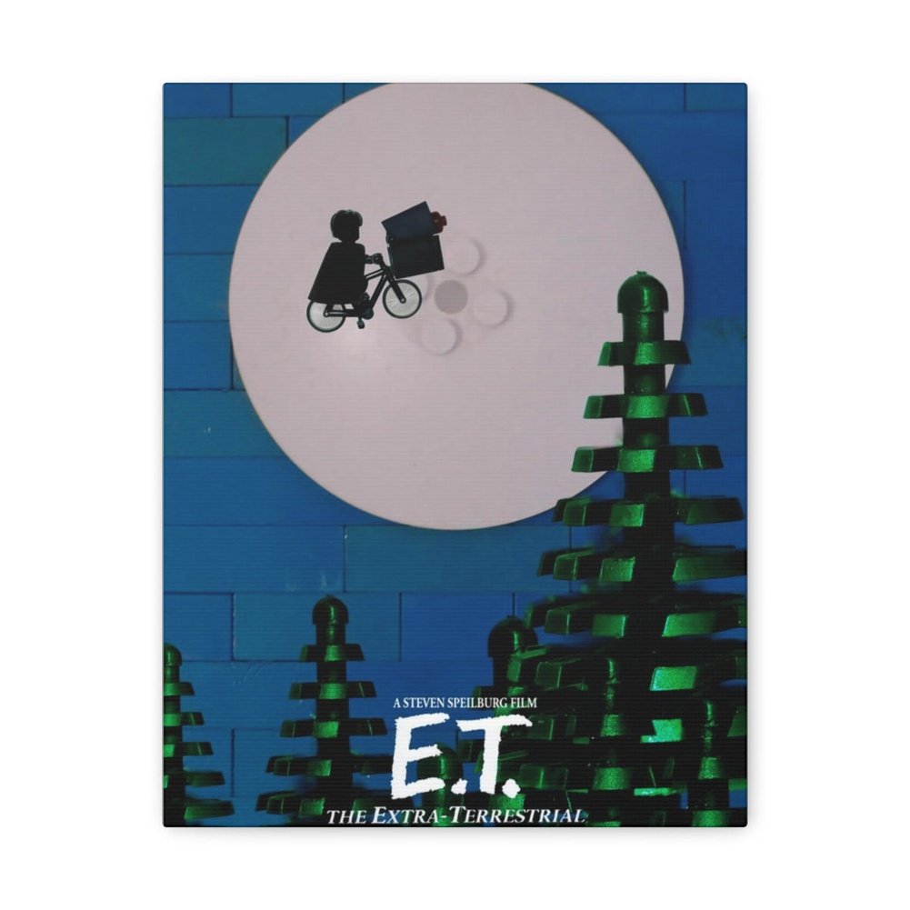 MOC NON LEGO E.T. LEGO Movie Wall Art Canvas Art With Backing.