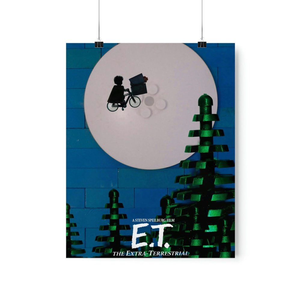 E.T. LEGO Movie Wall Art POSTER ONLY Jurassic Bricks