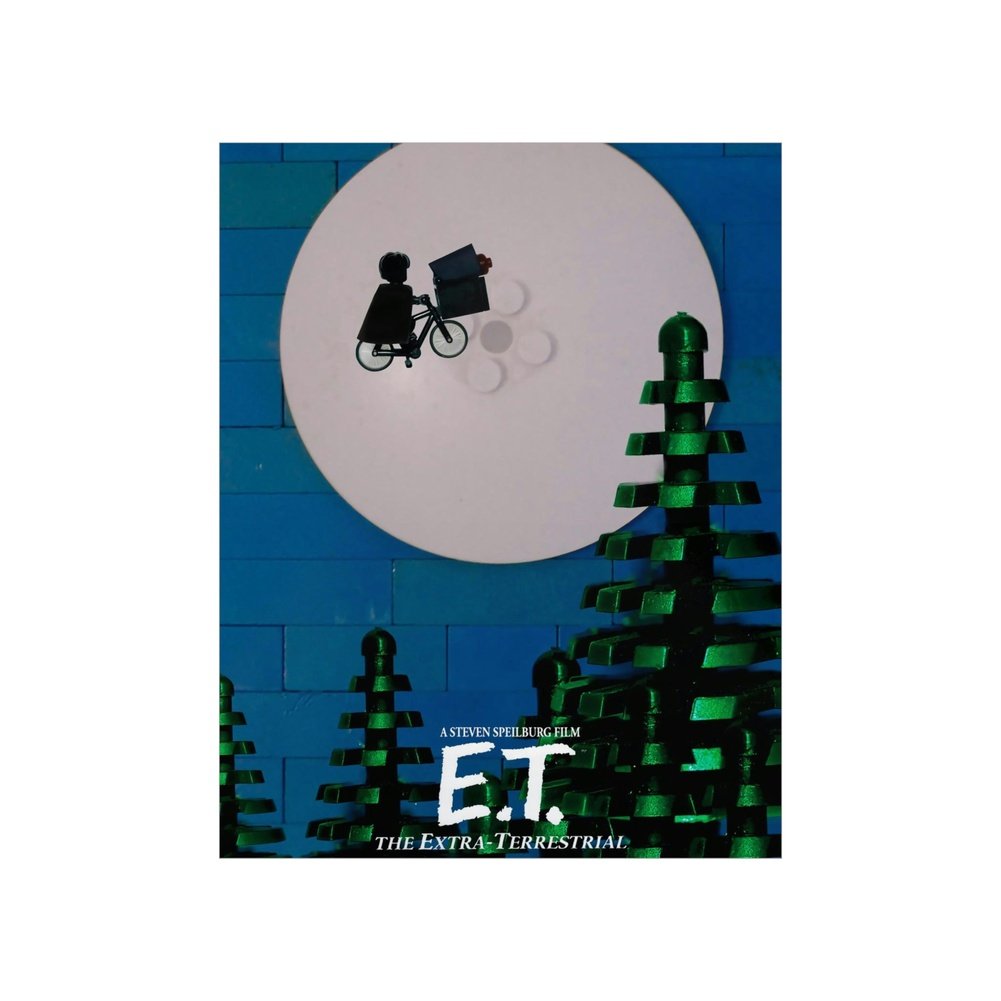 E.T. LEGO Movie Wall Art POSTER ONLY Jurassic Bricks