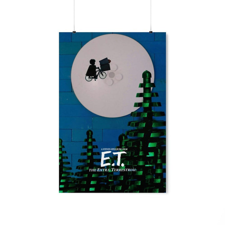 MOC NON LEGO E.T. LEGO Movie Wall Art POSTER ONLY