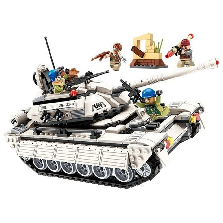 Enlighten Building Block Peacekeeping Force Thunder Mission Tank Attach 4 Figures 429pcs Educational Bricks Toy For Boy Gift Jurassic Bricks