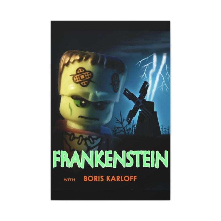 MOC NON LEGO Frankenstein LEGO Movie Wall Art Canvas Art With Backing.