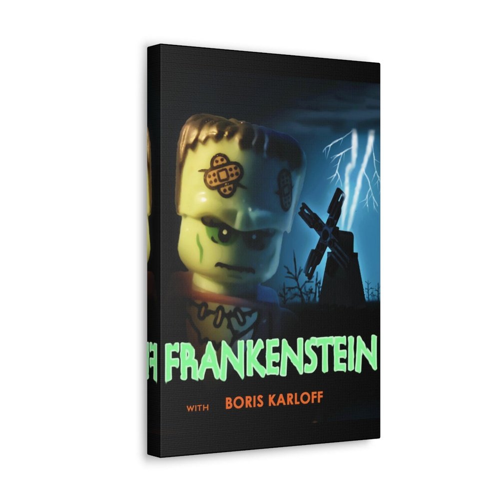 Frankenstein LEGO Movie Wall Art Canvas Art With Backing. Jurassic Bricks