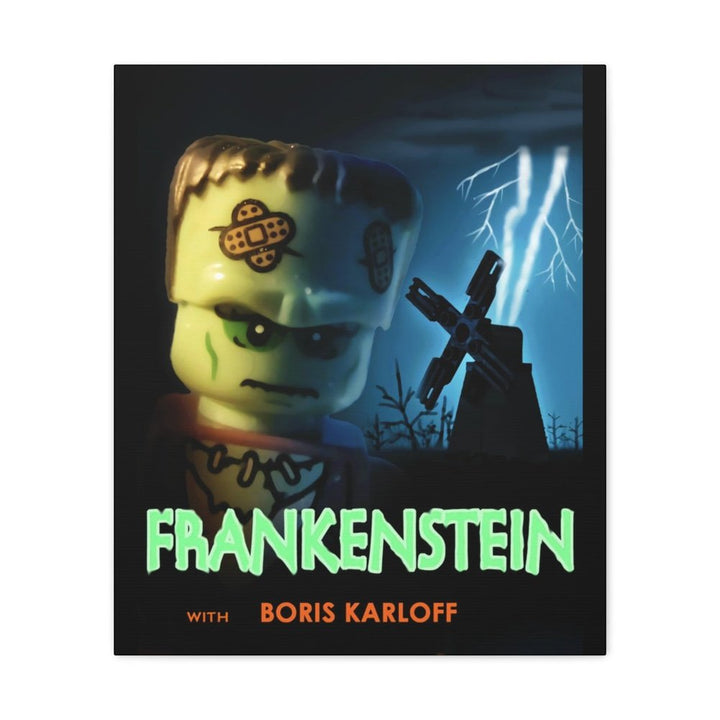 MOC NON LEGO Frankenstein LEGO Movie Wall Art Canvas Art With Backing.