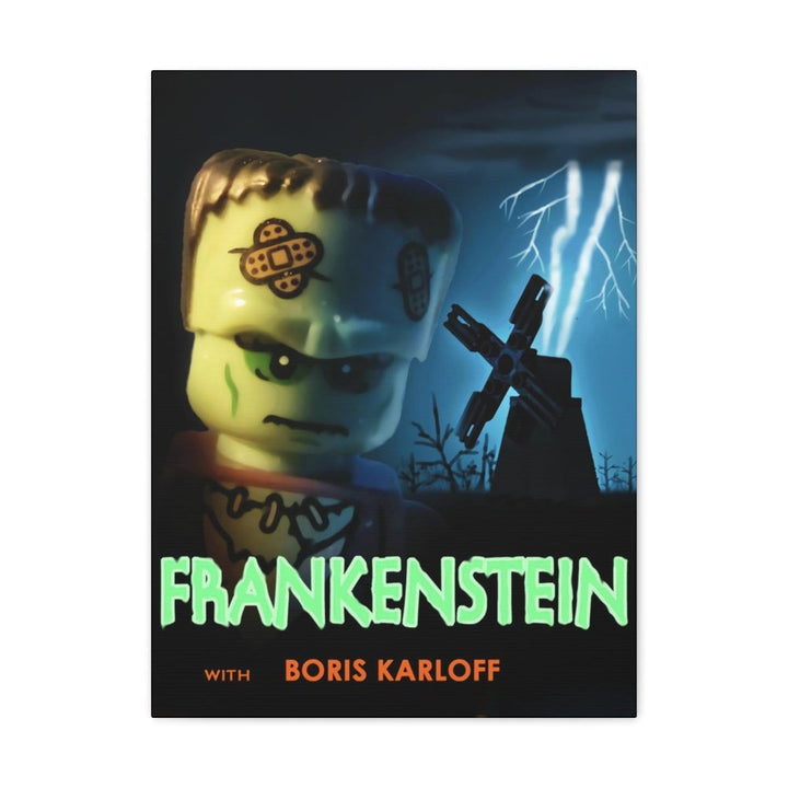 MOC NON LEGO Frankenstein LEGO Movie Wall Art Canvas Art With Backing.