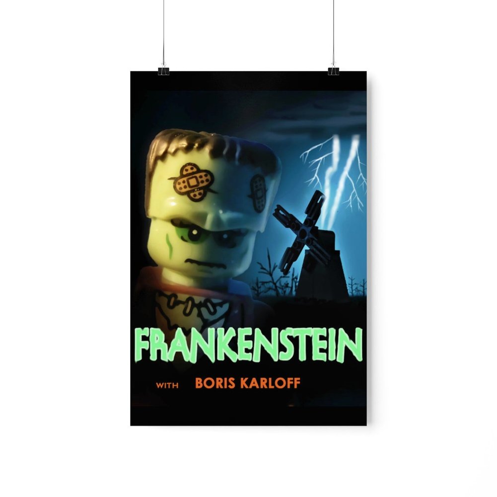 MOC  Compatible  Frankenstein  Movie Wall Art POSTER ONLY