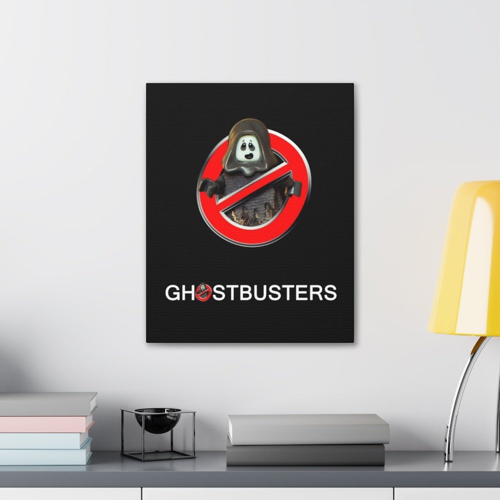 Ghostbusters v2 LEGO Movie Wall Art Canvas Art With Backing. Jurassic Bricks