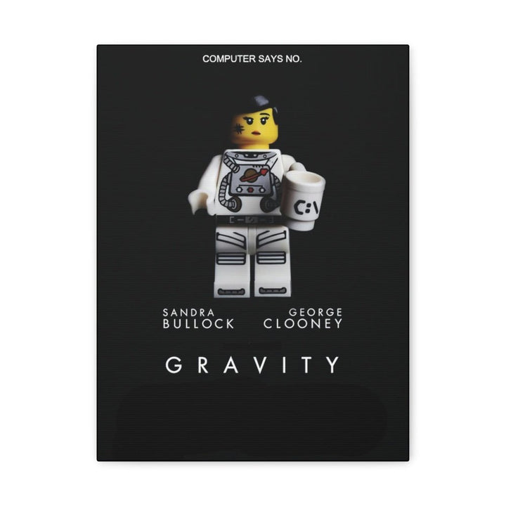 MOC NON LEGO Gravity LEGO Movie Wall Art Canvas Art With Backing.