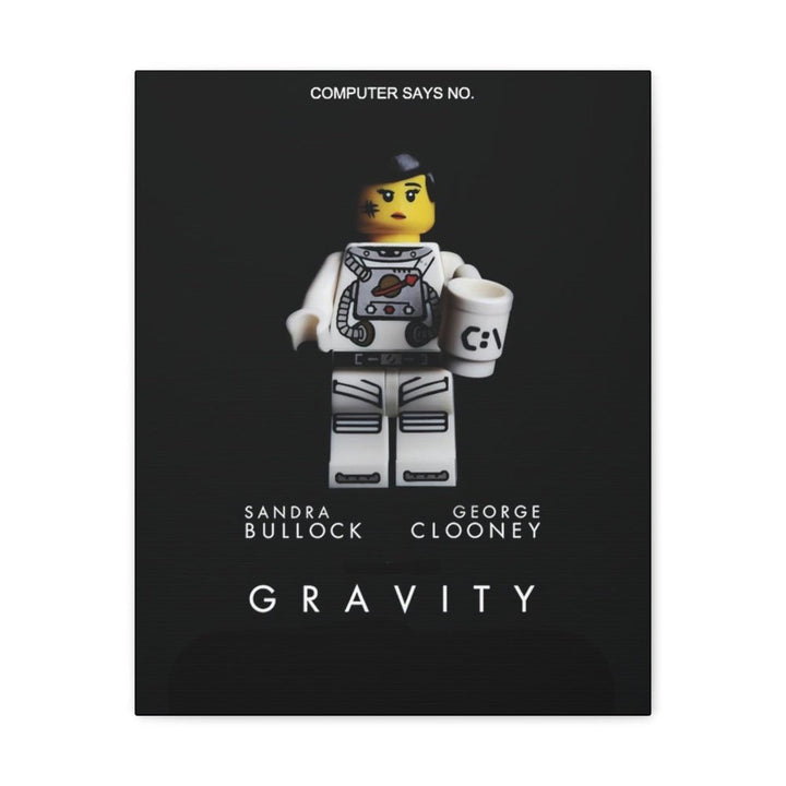 MOC NON LEGO Gravity LEGO Movie Wall Art Canvas Art With Backing.