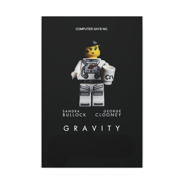 MOC NON LEGO Gravity LEGO Movie Wall Art Canvas Art With Backing.