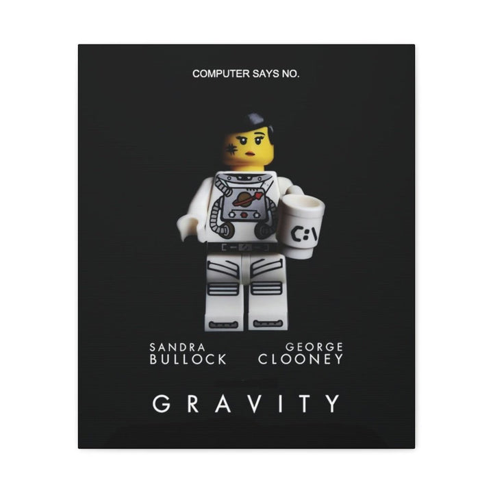 MOC NON LEGO Gravity LEGO Movie Wall Art Canvas Art With Backing.