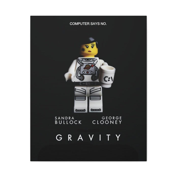 MOC NON LEGO Gravity LEGO Movie Wall Art Canvas Art With Backing.