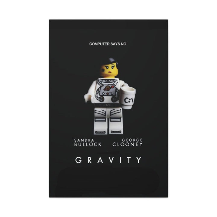 MOC NON LEGO Gravity LEGO Movie Wall Art Canvas Art With Backing.