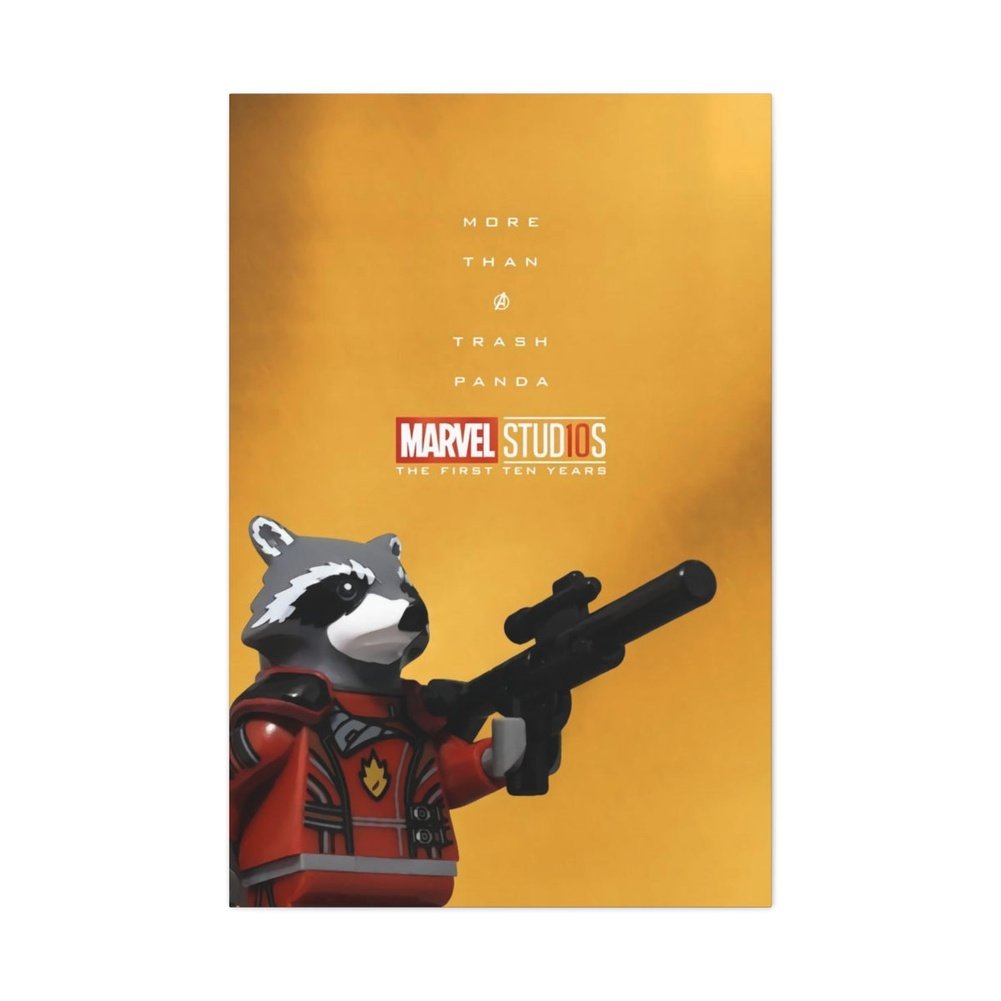 MOC NON LEGO Guardians Of The Galaxy LEGO Movie Wall Art Canvas Art With Backing.