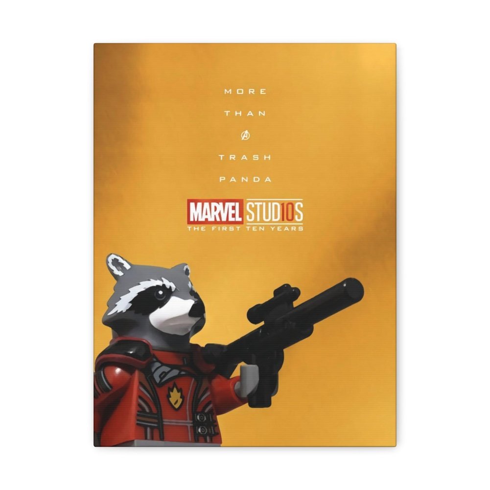 MOC NON LEGO Guardians Of The Galaxy LEGO Movie Wall Art Canvas Art With Backing.