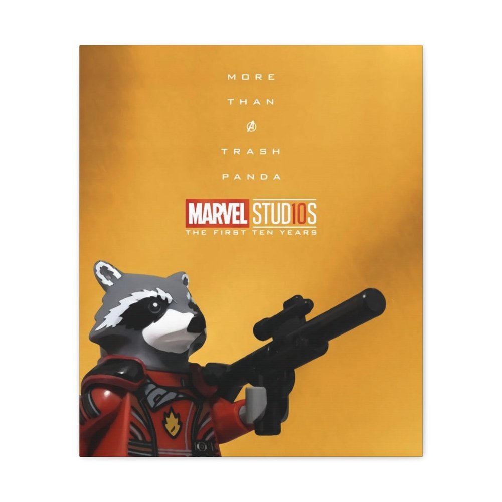 MOC NON LEGO Guardians Of The Galaxy LEGO Movie Wall Art Canvas Art With Backing.