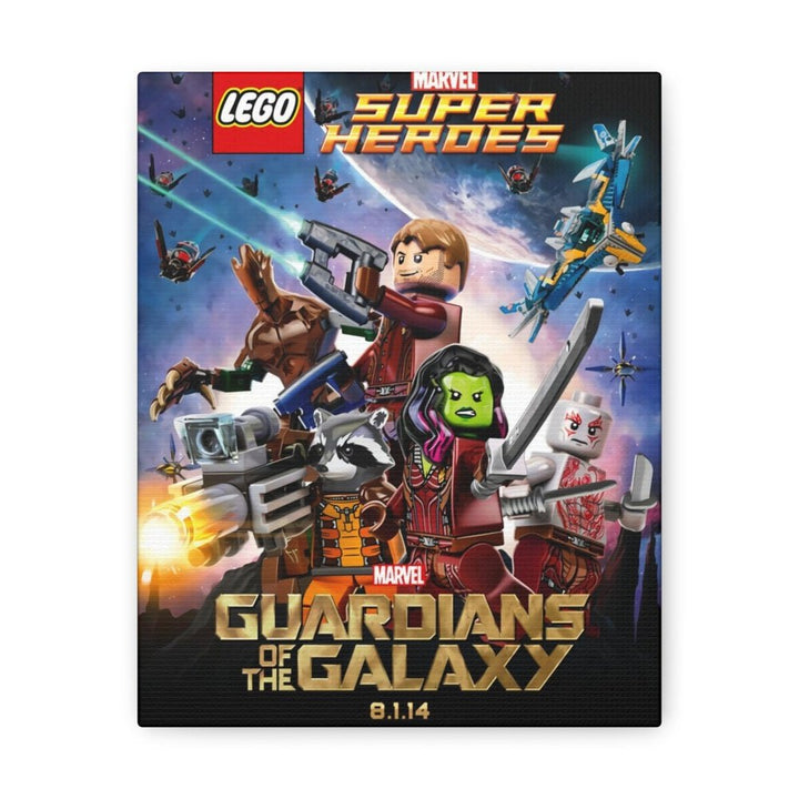 MOC NON LEGO Guardians of The Galaxy v2 LEGO Movie Wall Art Canvas Art With Backing.