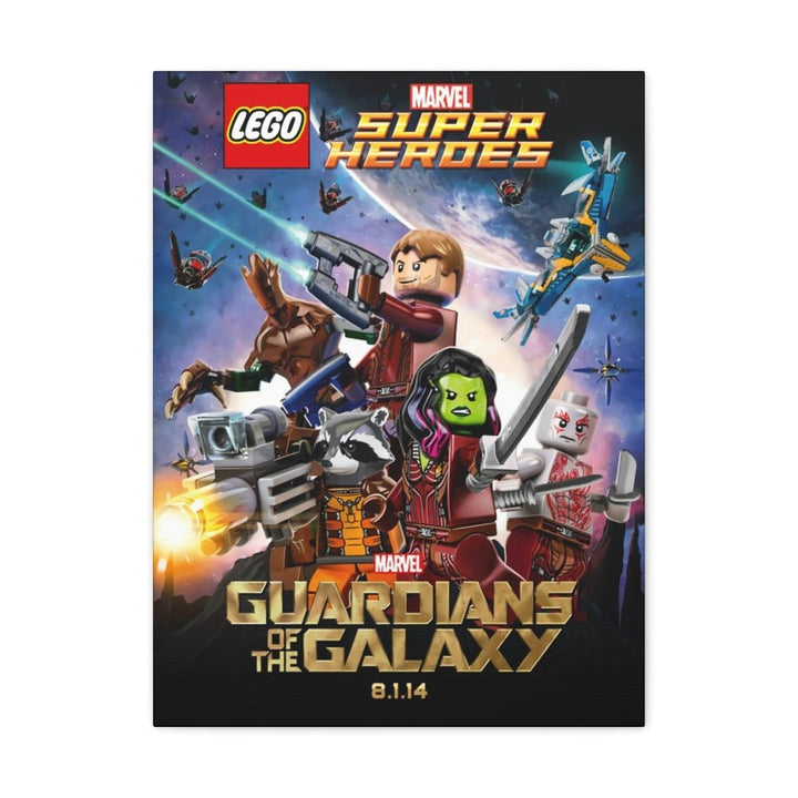 MOC NON LEGO Guardians of The Galaxy v2 LEGO Movie Wall Art Canvas Art With Backing.