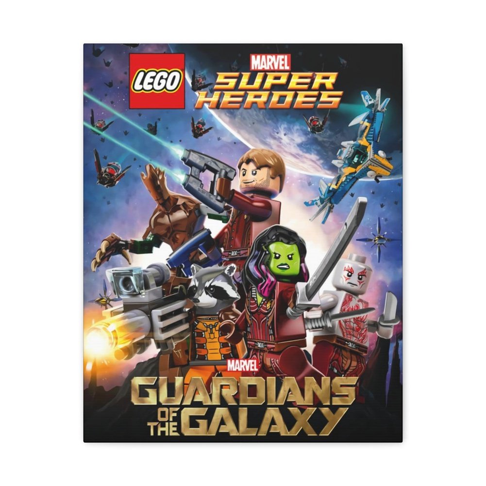 MOC NON LEGO Guardians of The Galaxy v2 LEGO Movie Wall Art Canvas Art With Backing.