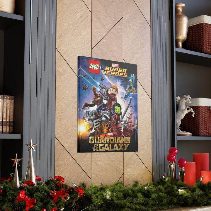 Guardians of The Galaxy v2 LEGO Movie Wall Art Canvas Art With Backing. Jurassic Bricks