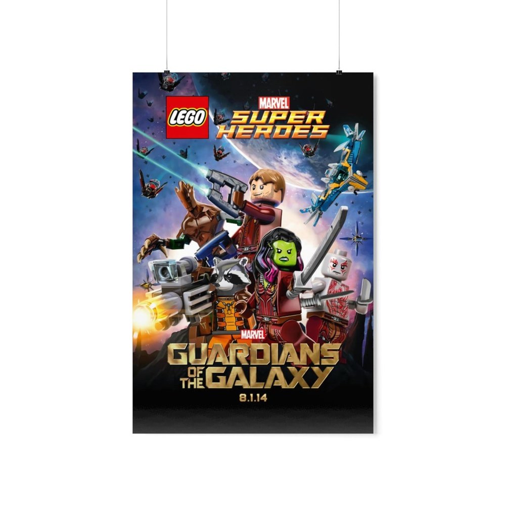 MOC NON LEGO Guardians of The Galaxy v2 LEGO Movie Wall Art POSTER ONLY