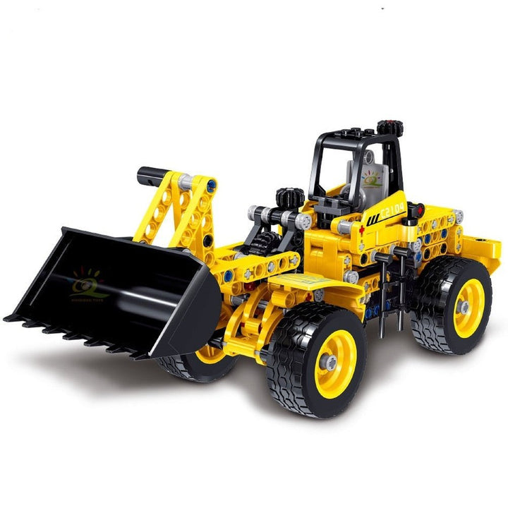 H Engineering Truck Tech Building Block City Construction Toy For Children Boy Adults Excavator Bulldozer Crane Car Brick Jurassic Bricks