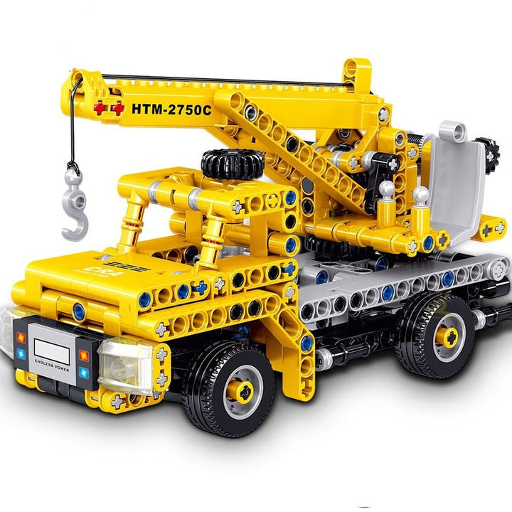 H Engineering Truck Tech Building Block City Construction Toy For Children Boy Adults Excavator Bulldozer Crane Car Brick Jurassic Bricks