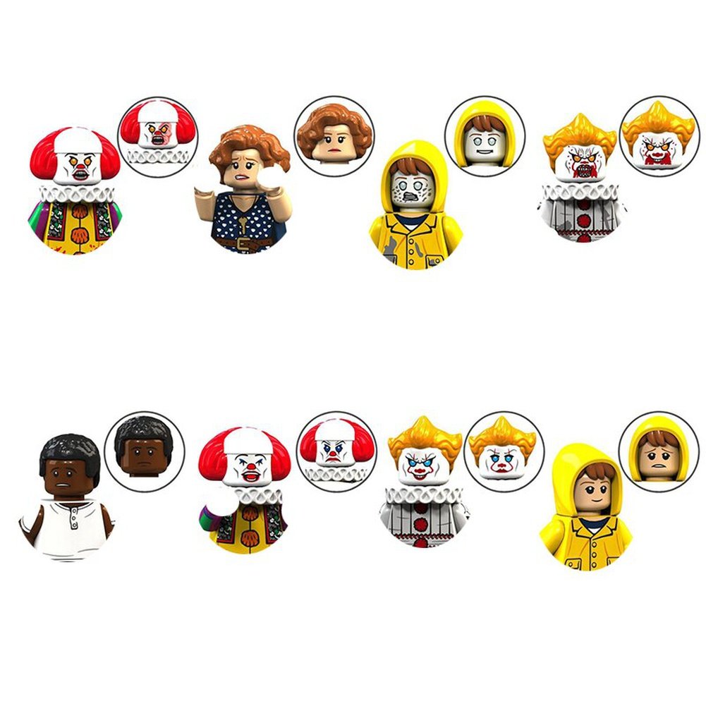 MOC NON  Halloween Building Block Action Figures Pumpkin Ghost Witch Zombie Vampire Horror Character Mini Dolls Bricks  Toys