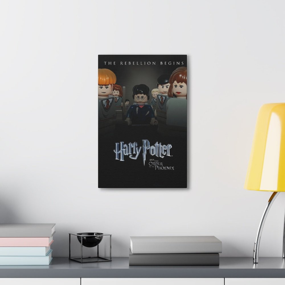 Harry Potter v1 LEGO Movie Wall Art Canvas Art With Backing. Jurassic Bricks