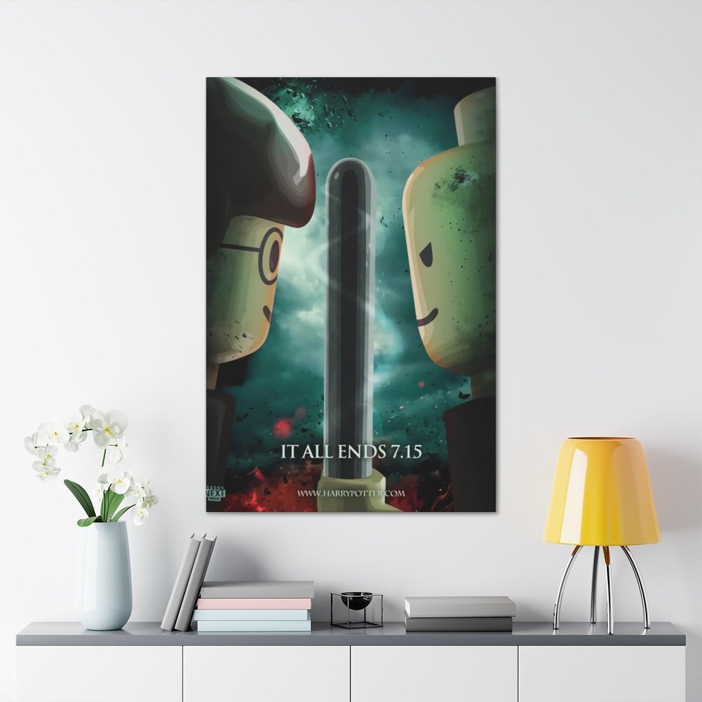 Harry Potter v2 LEGO Movie Wall Art Canvas Art With Backing. Jurassic Bricks