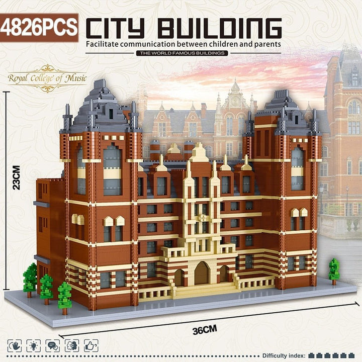 Harvard School MIT Cambridge College Tokyo Campus Princeton and Oxford UK University Cathedral Model Building Block Toys Jurassic Bricks