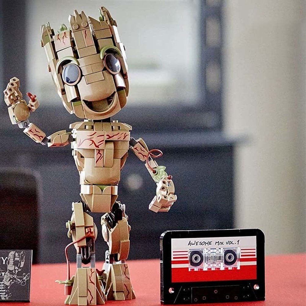 I Am Groots Compatible Marvel Building Kit Toys For Boys Bricks Baby Groots Model Play Display Gift For Kids 476pcs Constructor Jurassic Bricks