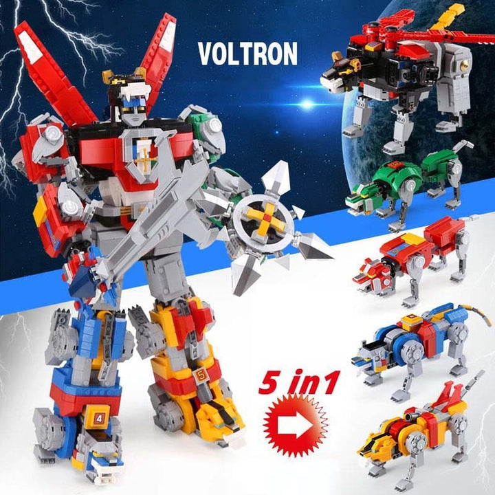 MOC NON LEGO Ideas Series Voltron Defender of The Universe Model 2334Pcs Education Model Building Block   For