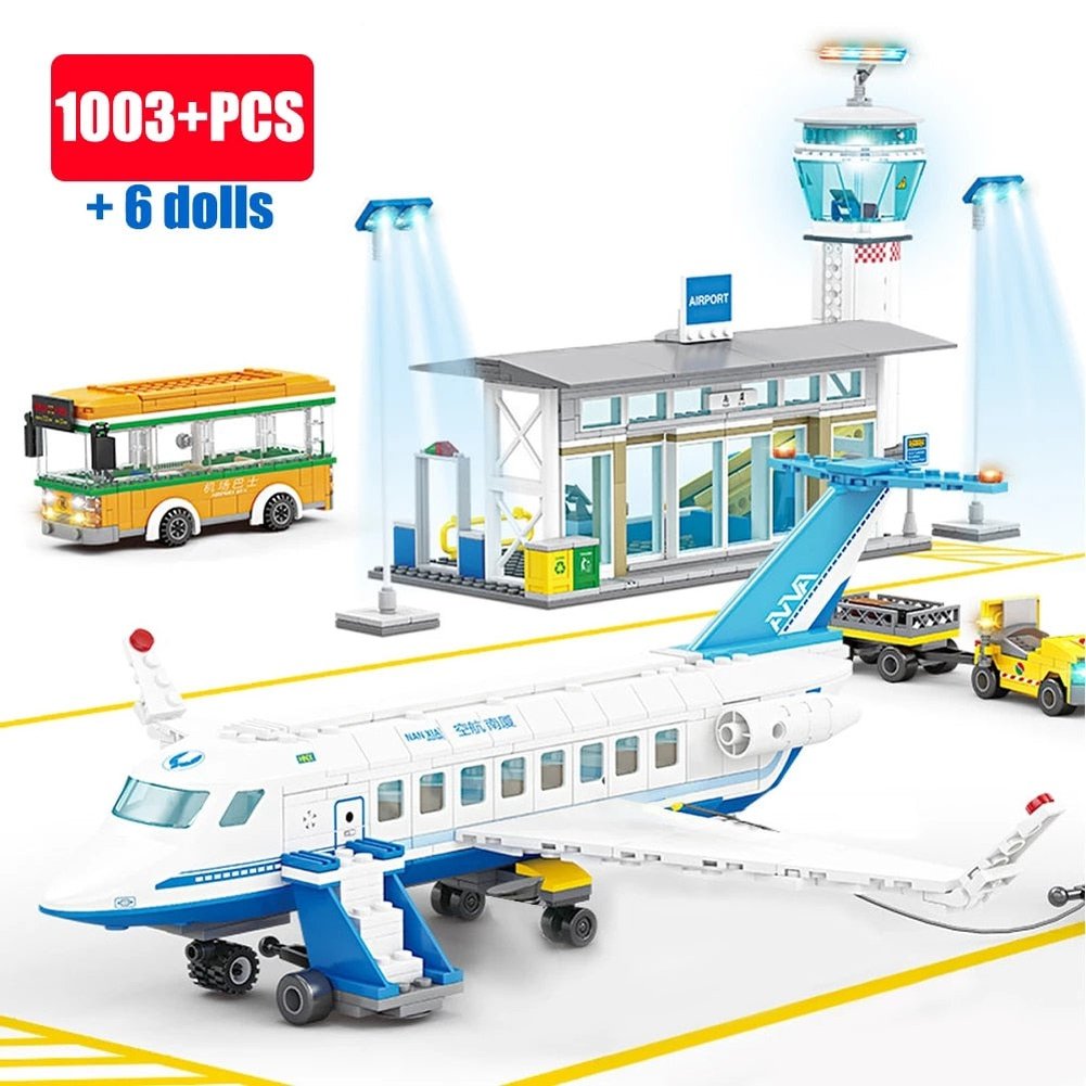 Ideas The Boeing 787 Airliner Building Block City Airplane Passenger Plane Bricks Transport Plane Toys For Kids Birthday Gifts K&B Brick Store