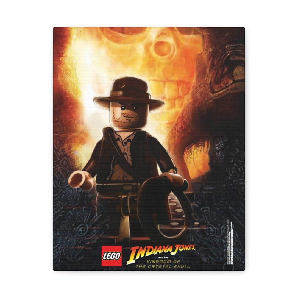 MOC NON LEGO Indiana Jones LEGO Movie Wall Art Canvas Art With Backing.