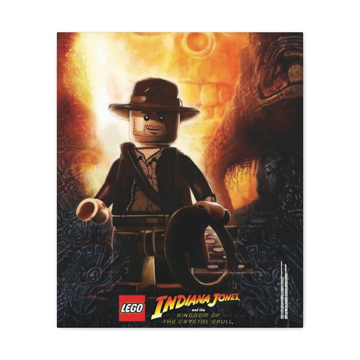 MOC NON LEGO Indiana Jones LEGO Movie Wall Art Canvas Art With Backing.