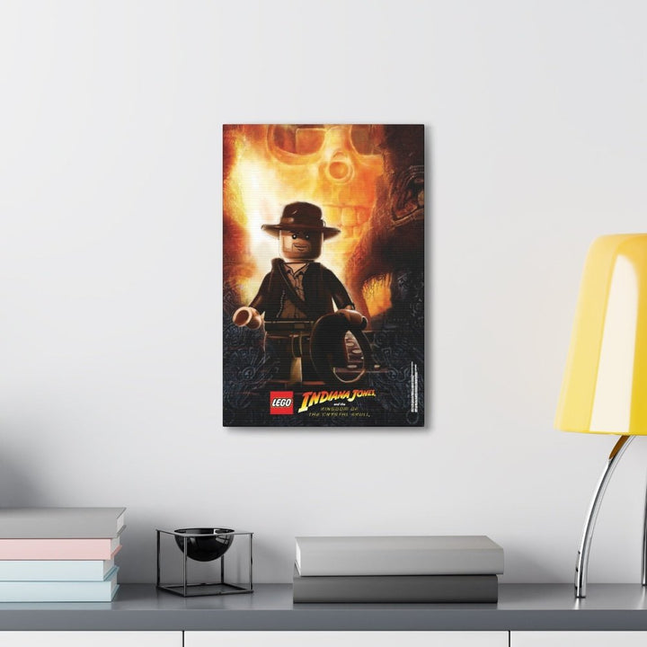 Indiana Jones LEGO Movie Wall Art Canvas Art With Backing. K&B Brick Store