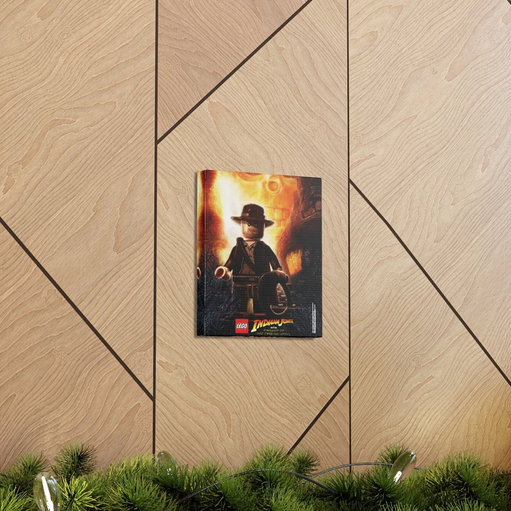 Indiana Jones LEGO Movie Wall Art Canvas Art With Backing. K&B Brick Store