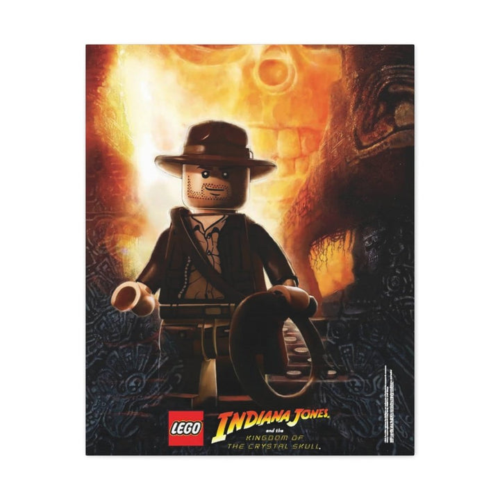 MOC NON LEGO Indiana Jones LEGO Movie Wall Art Canvas Art With Backing.