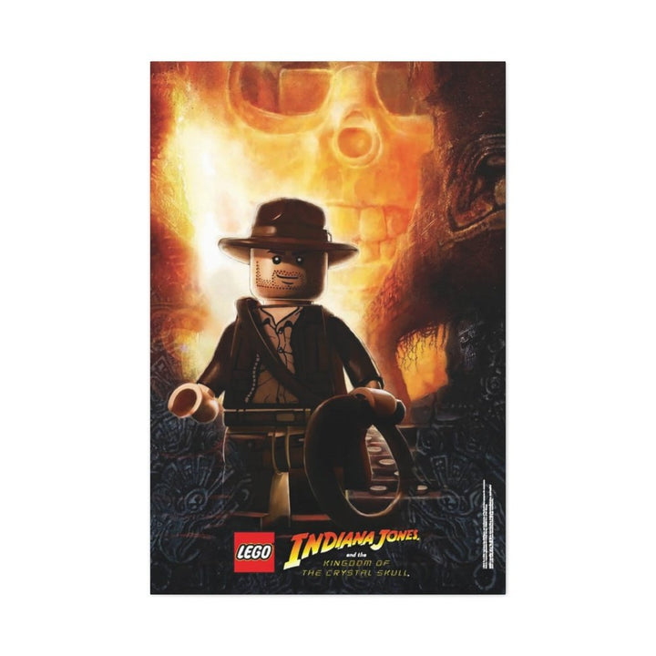 MOC NON LEGO Indiana Jones LEGO Movie Wall Art Canvas Art With Backing.