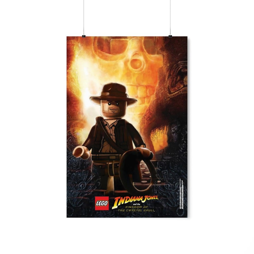 MOC NON LEGO Indiana Jones LEGO Movie Wall Art POSTER ONLY