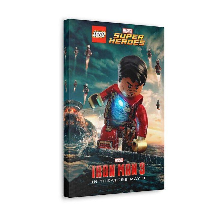 Iron Man 3 LEGO Movie Wall Art Canvas Art With Backing. K&B Brick Store