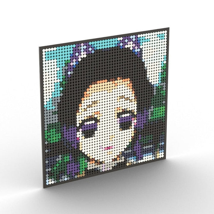 Japanese Anime Demon Slayer Samurai Tanjirou Nezuko Kyoujurou Giyuu Mini Building Blocks Bricks Pixel Art Mosaic DIY Toy Gifts Jurassic Bricks