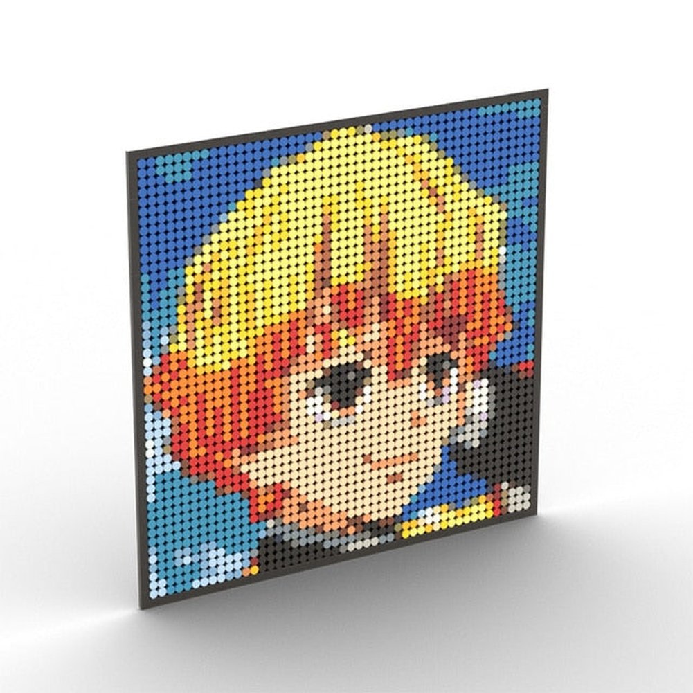 Japanese Anime Demon Slayer Samurai Tanjirou Nezuko Kyoujurou Giyuu Mini Building Blocks Bricks Pixel Art Mosaic DIY Toy Gifts Jurassic Bricks